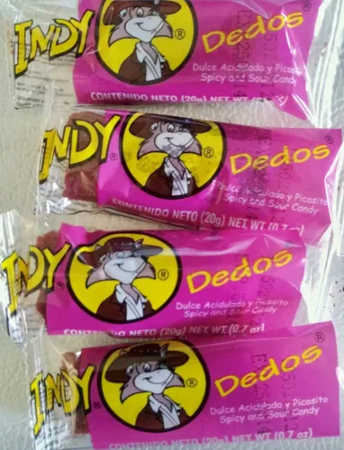 Vista 2 de 3 dulces mexicanos DEDOS Indy SPICYSOUR