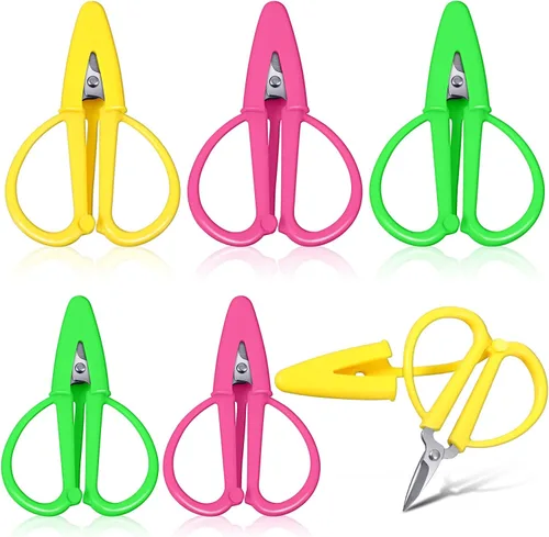 Mixweer - Mini tijeras para bordado de costura de viaje, 6 unidades, 3 colores