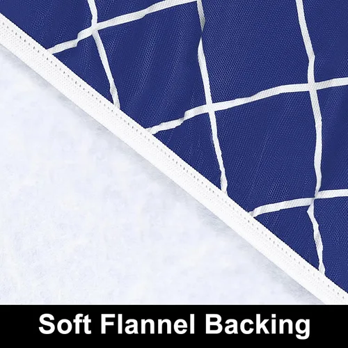 Vista 296 de Mantel rectangular, manteles de plástico elásticos ajustables con parte trasera de franela para mesas de 4 pies, manteles de vinilo impermeables