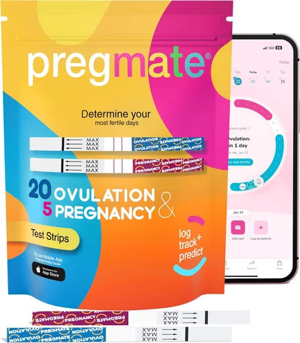 Vista 9 de Pregmate 20 tiras de prueba de ovulación y 5 embarazo