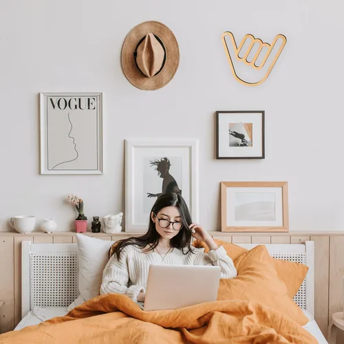 Vista 4 de Shaka - Letrero de pared de madera para colgar suelto, diseño hawaiano Aloha Surfer en forma de mano, decoración de pared para el hogar, sala