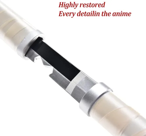 Vista 5 de Espada Demon Slayer de 41 pulgadas, con soporte de exhibición y cinturón, espada de Rengoku/espada de Tanjiro/espada de Zenitsu/textura original