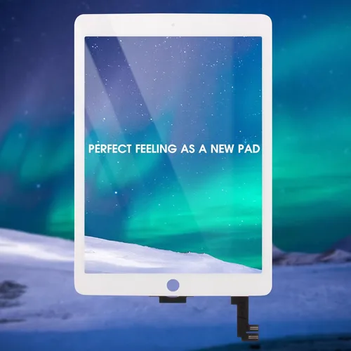 Vista 6 de Para iPad Air 2 Reemplazo de pantalla, pantalla táctil para iPad Air 2 2ª generación 9.7 pulgadas A1566 A1567 Digiziter Pantalla táctil Panel