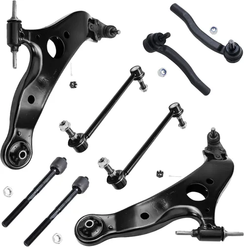 Vista 200 de Detroit Axle - Kit de brazos de control delanteros 2WD de 8 piezas para Ford F-150 Lincoln Mark LT 05-08, 4 brazos de control superior e inferior