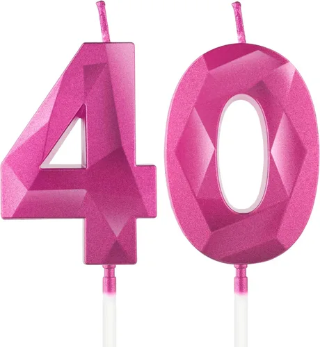 Vista 225 de Velas Número 1, Velas de Primer Cumpleaños, Vela Roja de Feliz Cumpleaños para Pastel, Decoraciones de Cobertura de Pastel de Diseño 3D para Niñas