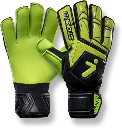 Storelli Gladiator 3 GK Gloves High-Impact Hand Protection with Removable Finger Spines, Premium Hand Grip for Soccer Goalies