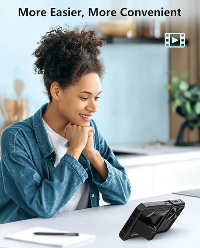 Vista 9 de FNTCASE Case for Samsung Galaxy A14-5G: Military Grade Drop Proof Protection Rugged Protective A14 Cell Phone Cover with Belt Clip Holster Kickstand