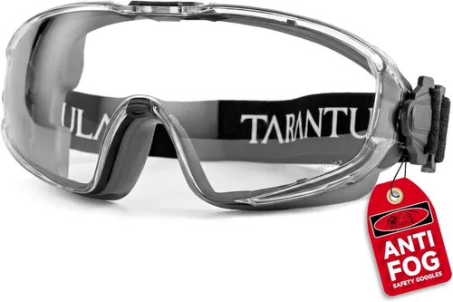Vista 9 de Tarantula ANSI Z87.1+ Safety Goggles Over Glasses, Anti-Fog & Anti-Scratch, Adjustable Strap, Lab Eye Protection, Woodworking