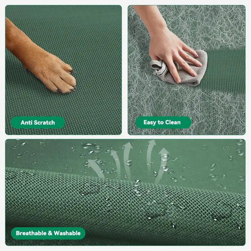 Vista 4 de Cama elevada para perros al aire libre, cuna elevada para perros grandes, la instalación no requiere herramientas, marco con pies antideslizantes