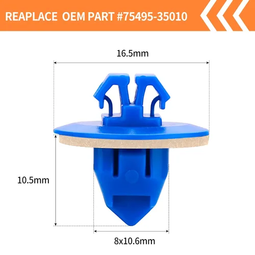 Vista 3 de Belleone 30 clips de guardabarros compatibles con Toyota, 4Runner, FJ Cruiser, RAV4 – Panel de moldura de puerta exterior trasero de plástico