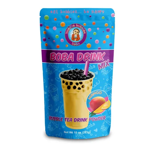 Vista 12 de Buddha Bubbles Boba - Mezcla de mezcla de bebida en polvo de mezcla de té Boba/Bubble Tea Cream de fresa, 1 kilo (2.2 libras) (3.53 onzas)