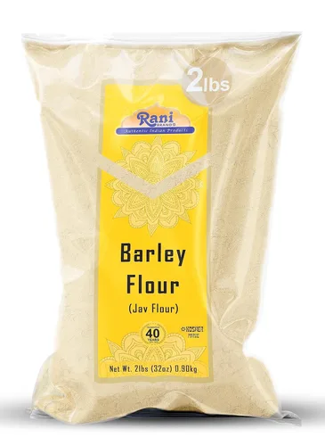 Harina de cebada Rani (Jav) 32 onzas (2 libras) 32.03 oz ~ Todo natural | Apto para gluten | Molido de piedra | Vegano | Sin OMG | Kosher | Origen