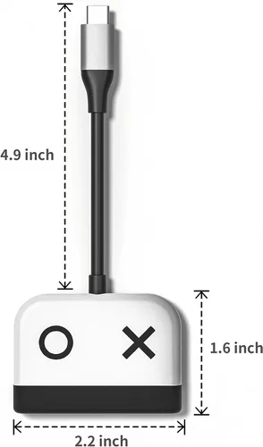 Vista 3 de Switch Dock for Nintendo Switch,Portable Dock with HDMI TV USB 3.0 Port and USB C Charging,Compatible with Nintendo Switch Steam Deck MacBook ProAir