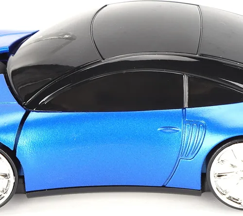 Vista 7 de Ratón inalámbrico portátil en forma de coche inteligente de 2.4G con mini receptor, diseño ergonómico, material ABS, para oficina, laptop