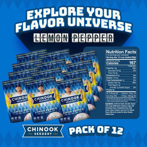 Vista 2 de Chinook Seedery Semillas de girasol para comer, bocadillos con sabor a jumbo, tostados, bajos en sodio, aptas para dieta cetogénica, sin gluten, sin