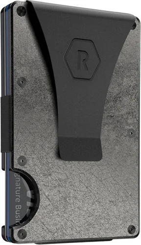 Vista 10 de The Ridge Cartera para hombre – Cartera compacta minimalista delgada y portatarjetas, billetera con bolsillo frontal protegido RFID para hombres