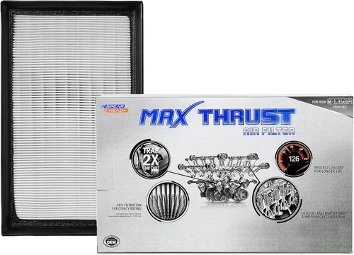Vista 70 de Filtro de aire de motor MPG Defense Max Thrust de Spearhead para vehículos de todo kilometraje, se adapta como el OEM, restaura MPG y aceleración