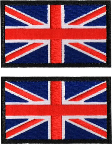 Vista 116 de 2 unidades AliPlus Parches de bandera de Afganistán bordados, parches tácticos militares de moral con gancho y bucle