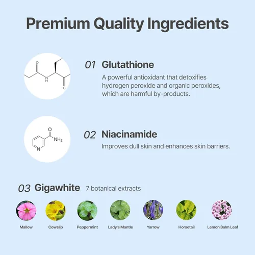 Vista 5 de Ampolla de glutatión – Suero antioxidante con glutatión, niacinamida y ácido hialurónico para piel opaca y desigual (0.2 fl oz x 6ea)