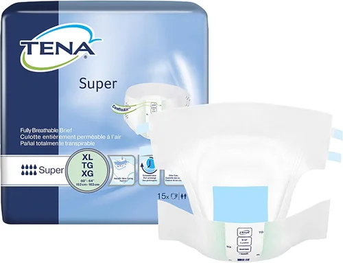 Vista 5 de TENA ProSkin Super Adult Incontinence Brief M Heavy Absorbency Overnight, 67401, 28 Ct