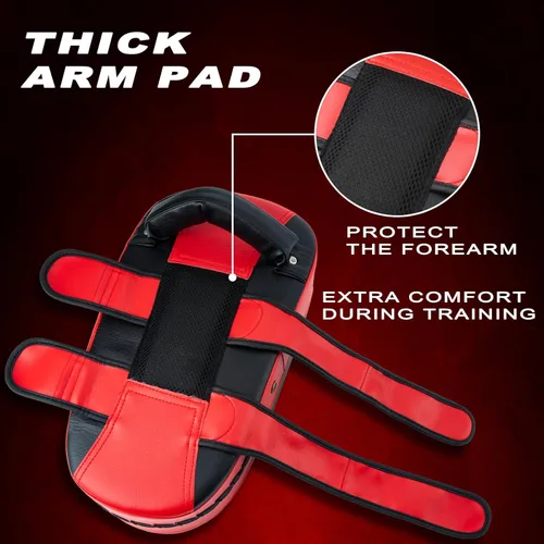 Vista 5 de Generic Almohadilla curvada de Muay Thai Escudo de patada Equipo de entrenamiento Kick Muay Thai Pad Kickboxing Strike Entrenamiento Artes Marciales