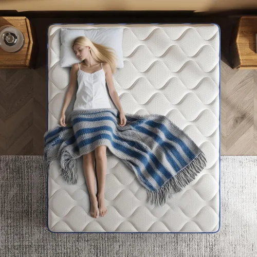 Vista 3 de Traumliebe Twin Mattress, 12 Inch Twin Size Mattress in a Box, Double Mattress, Pocket Spring&Memory Foam, Medium, Motion Isolation, CertiPUR-US