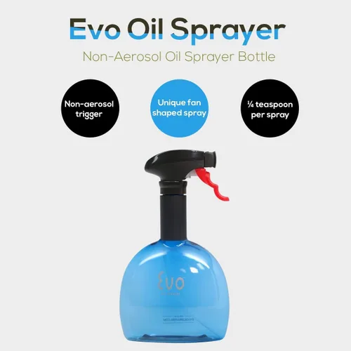 Vista 7 de Evo botella pulverizadora de aceite, sin aerosol, para aceites de oliva de cocina
