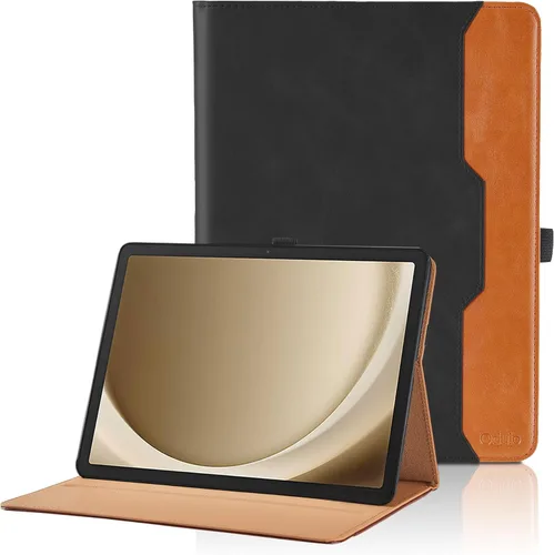 Vista 13 de Funda para Samsung Galaxy Tab A7 de 10,4 pulgadas 2020 (SM-T500/T505/T507) - Funda de piel sintética con función atril y bolsillo, función de Azul