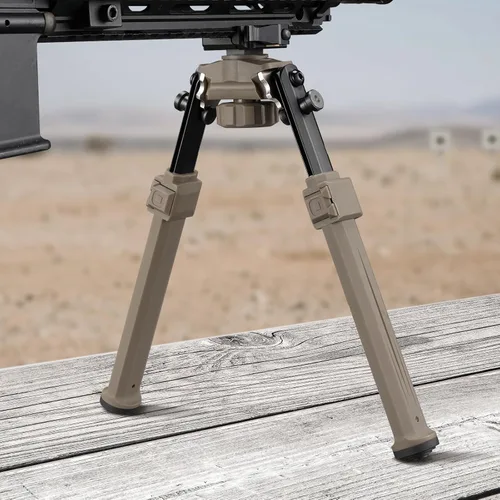 Vista 6 de MidTen Bípode Giratorio de Liberación Rápida con Inclinación para Rifles - Bípode Picatinny, Ligero, Ajustable 360 Grados