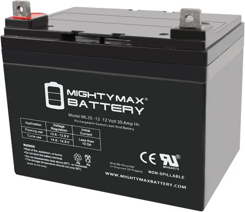 Vista 9 de Mighty Max Battery Batería de 12 V 35 AH para silla de ruedas Merits MP3CF, MP3F, MP3C, MP3U - 2