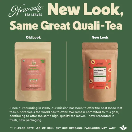 Vista 7 de Heavenly Tea Leaves Hibisco orgánico, té de hierbas de hojas sueltas, 4 onzas (aprox. 50 tazas de té) - Tisana de hierbas ácida, afrutada, sin