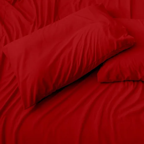 Vista 3 de Juego de sábanas divididas tamaño Queen para cama ajustable, tejido de satén suave, 1000 hilos, 100% algodón egipcio, juego de 5 piezas con 2