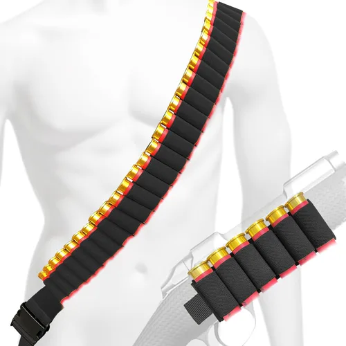 Soporte táctico para escopeta redonda calibre 12/20 60, correa ajustable de nailon para escopeta con hebilla de liberación rápida para cazar