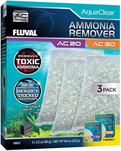 Vista 16 de Aqua Clear AquaClear 20 Insertos para remover amoníaco, medios de repuesto para filtro de acuario, A596