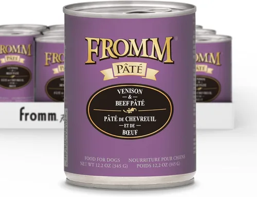 Vista 25 de Fromm Comida para perros con paté de carne de res y cebada - Comida húmeda prémium para perros - Receta de carne de res - Caja de 12 latas