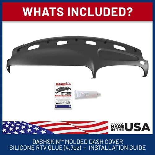 Vista 3 de DASHSKIN Tapa moldeada para salpicadero compatible con Dodge Ram 1500 1998 1999 2000 2001 (98-02 Ram 2500 y 3500) en negro universal, fabricado