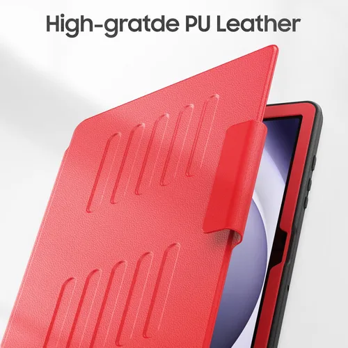 Vista 4 de HXCASEAC Funda para tablet Samsung A9 Plus con soporte magnético de 5 ángulos, apagado y encendido automático, soporte de imanes fuertes para pegar