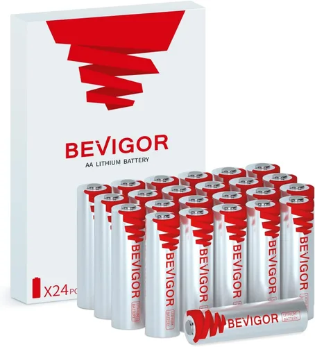 Vista 16 de BEVIGOR Paquete de 12 baterías de litio AA, batería de litio doble A de 3000 mAh 1.5 V, batería AA de más larga duración para Blink Smart Lock