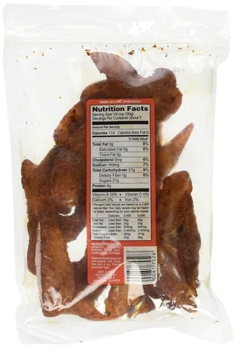 Vista 2 de Trader Joe's Chile - Frutas secas de mango con especias (paquete de 4)