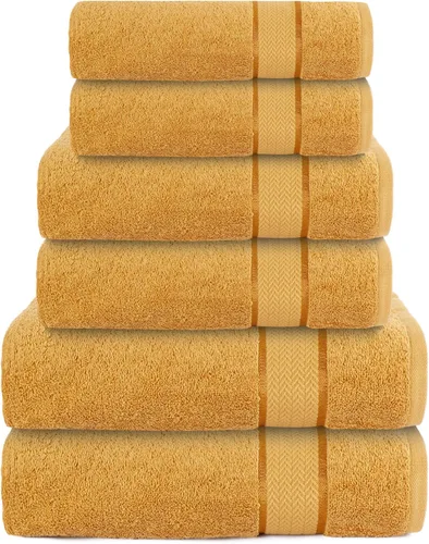 Vista 27 de Toallas de baño de lujo, 100% algodón, ultra suaves, de felpa, gruesas, esponjosas, altamente absorbentes, de secado rápido, para el hogar