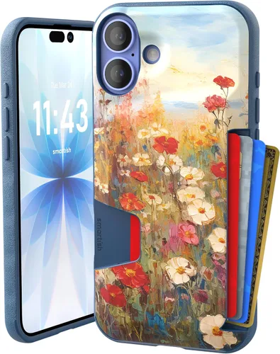 Vista 80 de Smartish Funda tipo cartera para iPhone SE - Wallet Slayer Vol 1 [delgada + protectora] portador de tarjetas de crédito probado contra caídas