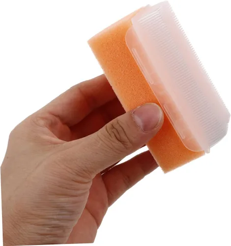 Vista 3 de Cepillo de mano para el cuero cabelludo del bebé, cepillo de pelo para niños pequeños, herramientas sensoriales para el aula, juego de 2 piezas