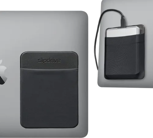 Vista 12 de Slipdrive - Funda portátil para disco duro para portátil - Unidad de estado sólido SSD - Adhesivo reutilizable - Funda de transporte para disco duro