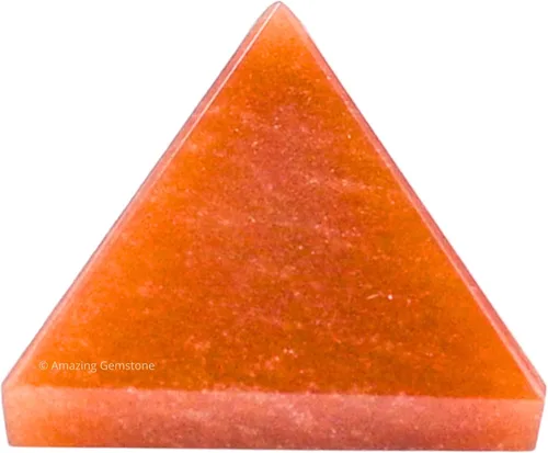 Vista 39 de Amazing Gemstone Piedras curativas de cristal de pirámide de piedra lunar arcoíris – Estatuilla de pirámide de piedra natural de 1 pulgada