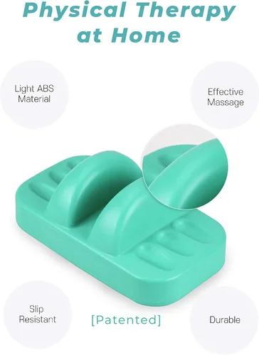 Vista 2 de Dos rieles ABS (rosa) - Parte inferior de la espalda, cintura, alivio del dolor de hombro. Masaje de tejido profundo y corrección de postura.