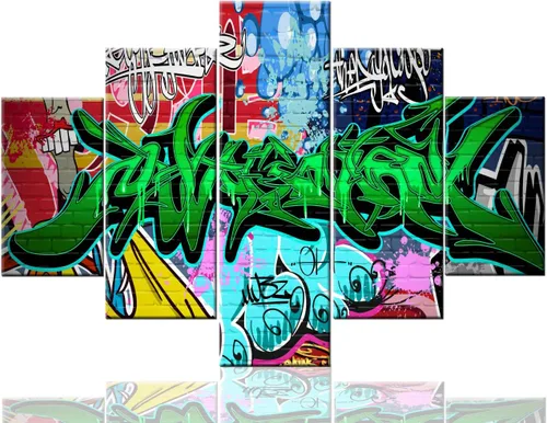 Vista 62 de Tumovo Music - 5 piezas pintura sobre lienzo