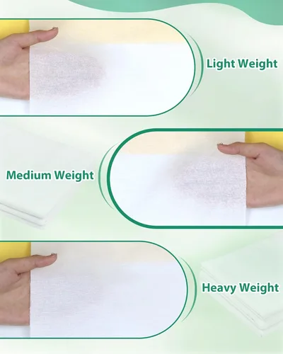 Vista 3 de PLANTIONAL Entretela fusible termoadhesiva de algodón tejido: 44 pulgadas X 2 yardas Color blanco Peso medio 100% algodón Interfaz de un solo lado