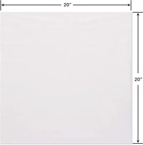 Vista 4 de American Greetings 200 hojas de 20 pulgadas x 20 pulgadas. Papel de seda blanco a granel para cumpleaños, bolsas de regalo, bricolaje, manualidades