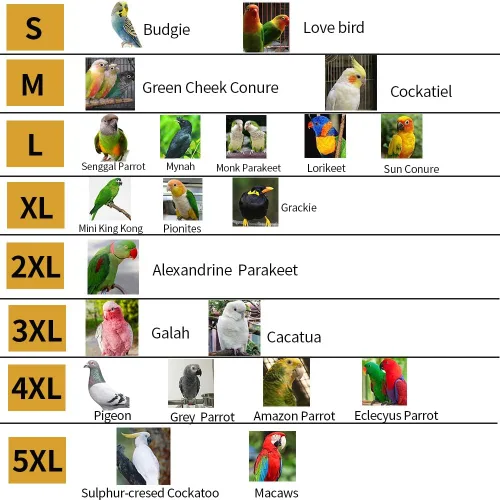 Vista 7 de Trajes y pañales de vuelo de aves Poli(L) - Reutilizables, impermeables, suministros para pájaros para mascotas