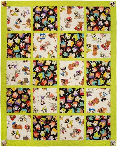 Vista 5 de Fiber Café - Edredón de 3 yardas, diseño de favoritos, color marrón